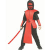 Red Ninja Guard Child Costume Size Small 4-6
