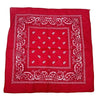 Red Paisley Bandana 20x20inch