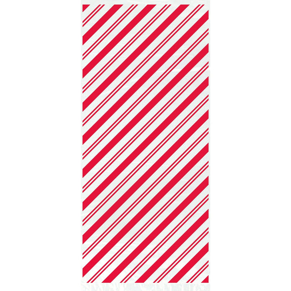 Red Striped Cellophane Bags