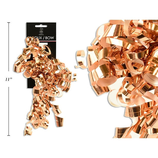 Rose Gold Curly Bow