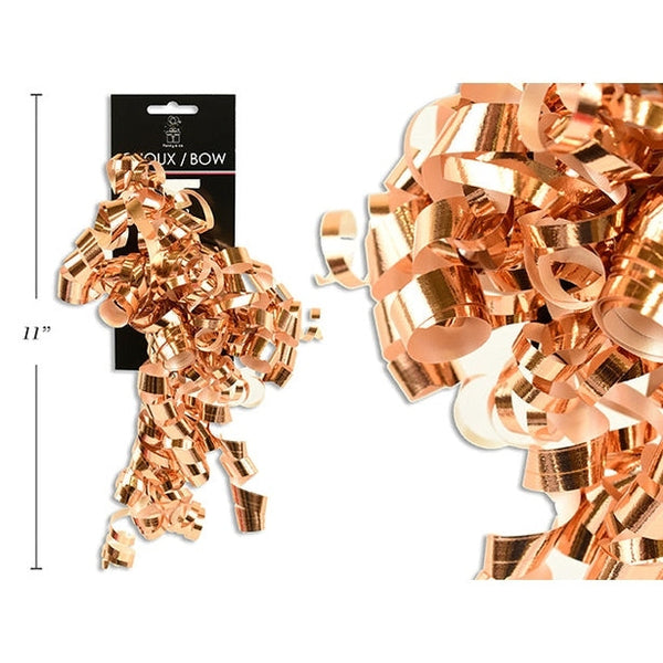 Rose Gold Curly Bow