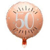 Rose Gold Sparkling Age Balloon 50 Years