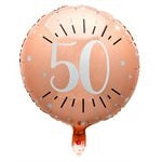 Rose Gold Sparkling Age Balloon 50 Years
