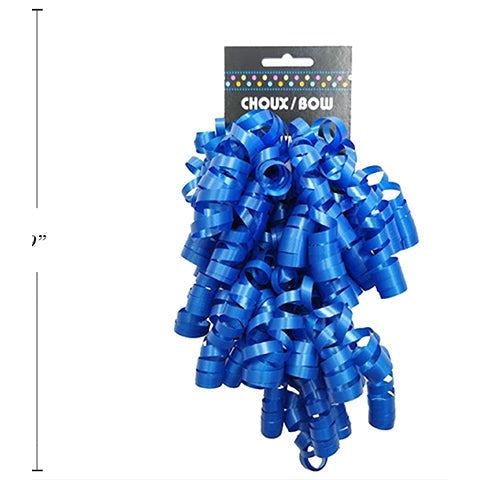 Royal Blue Curly Bow