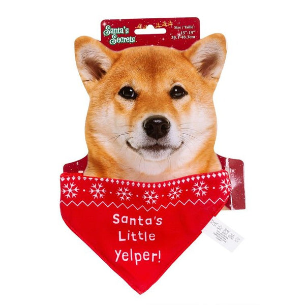 S. Secrets Pet Bandana, "Santa’s Little Yelper"