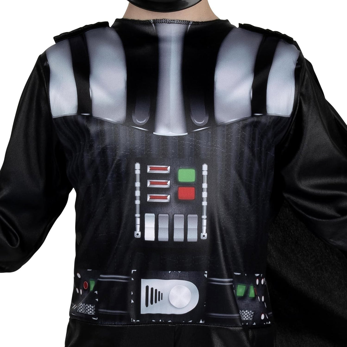 STAR WARS OFFICIAL DARTH VADER HALLOWEEN COSTUME FOR KIDS - Jumpsuit with Detachable Cape and 3D Half Mask