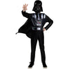 STAR WARS OFFICIAL DARTH VADER HALLOWEEN COSTUME FOR KIDS - Jumpsuit with Detachable Cape and 3D Half Mask