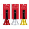 Santa Claus Hand Bell with Wood Look Handle. 1 per