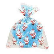 4ct Santa Large Cellophane Bags