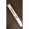 Sash - Sweet 16 White