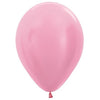 Satin Pink Sempertex 5" Latex Balloons 50/Bag