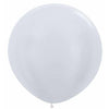 Satin White 36" Latex Balloon