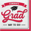 School Spirit Beverage Napkins - Red