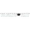 School Spirit Large Foil Letter Banner - White