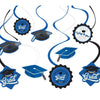 School Spirit Swirl Decorations - Blue