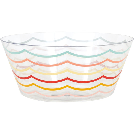 Poolside Summer Plastic Serving Bowl