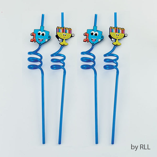 Set of 4 Hanukkah Fun Straws