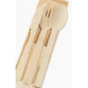 Set of 48 Bamboo Cutlery Forks Spoons and Knives
