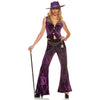 Sexy Velvet Pimp Costume - 70s Disco Outfits for Women, Halloween Costumes, Women Adult Costume Party