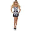 Short Adult Skeleton Dress