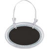 Sign - Mdf Oval Silver