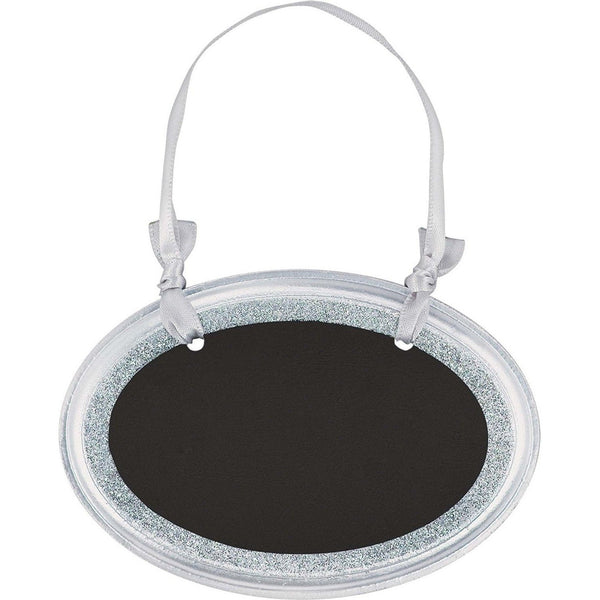 Sign - Mdf Oval Silver