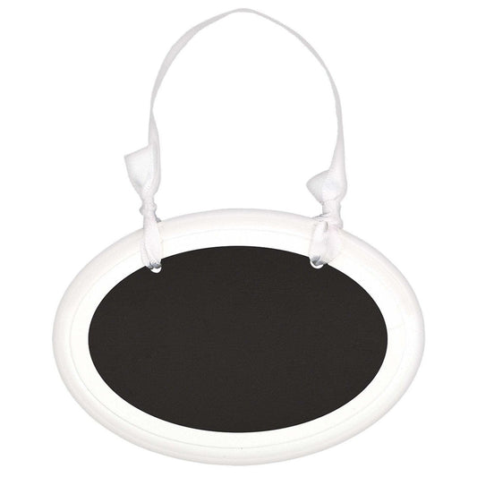 Sign - Mdf Oval White