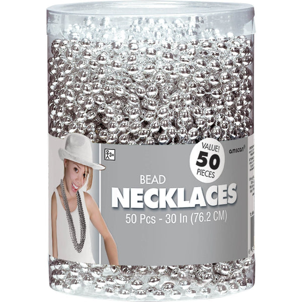 Silver Bead Necklaces