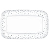 Silver Dots Rectangular Tray