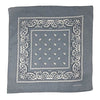 Silver Paisley Bandana