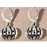 Silver Pumpkin Earrings
