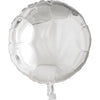 Silver Round Foil Balloon 18"