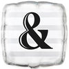 Silver & Wedding Square Foil Balloon