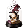 Skeleton Cloche With Orchids