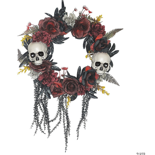 Skull Roses Wreath