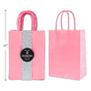 Small Light Pink Kraft Gift Bag, Set of 12