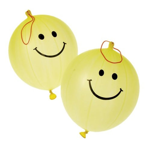 Smiley Face Punch Balls, Set of 12