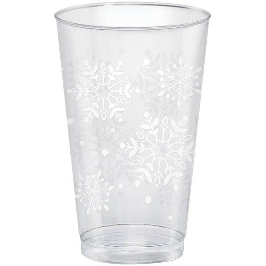 Snowflake Printed Tumblers, 16 Oz.