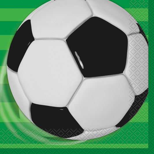 Soccer Luncheon Napkins, 16 Count