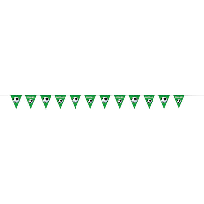 Soccer Plastic Flag Banner, 12 ft