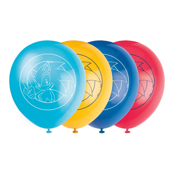 Sonic The Hedgehog Balloons, 8 Count