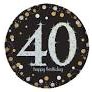 Sparkling Celebration 40 Round Plates, 7"