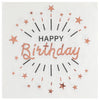Sparkling Pink Happy Birthday Lunch Napkin, Set of 10