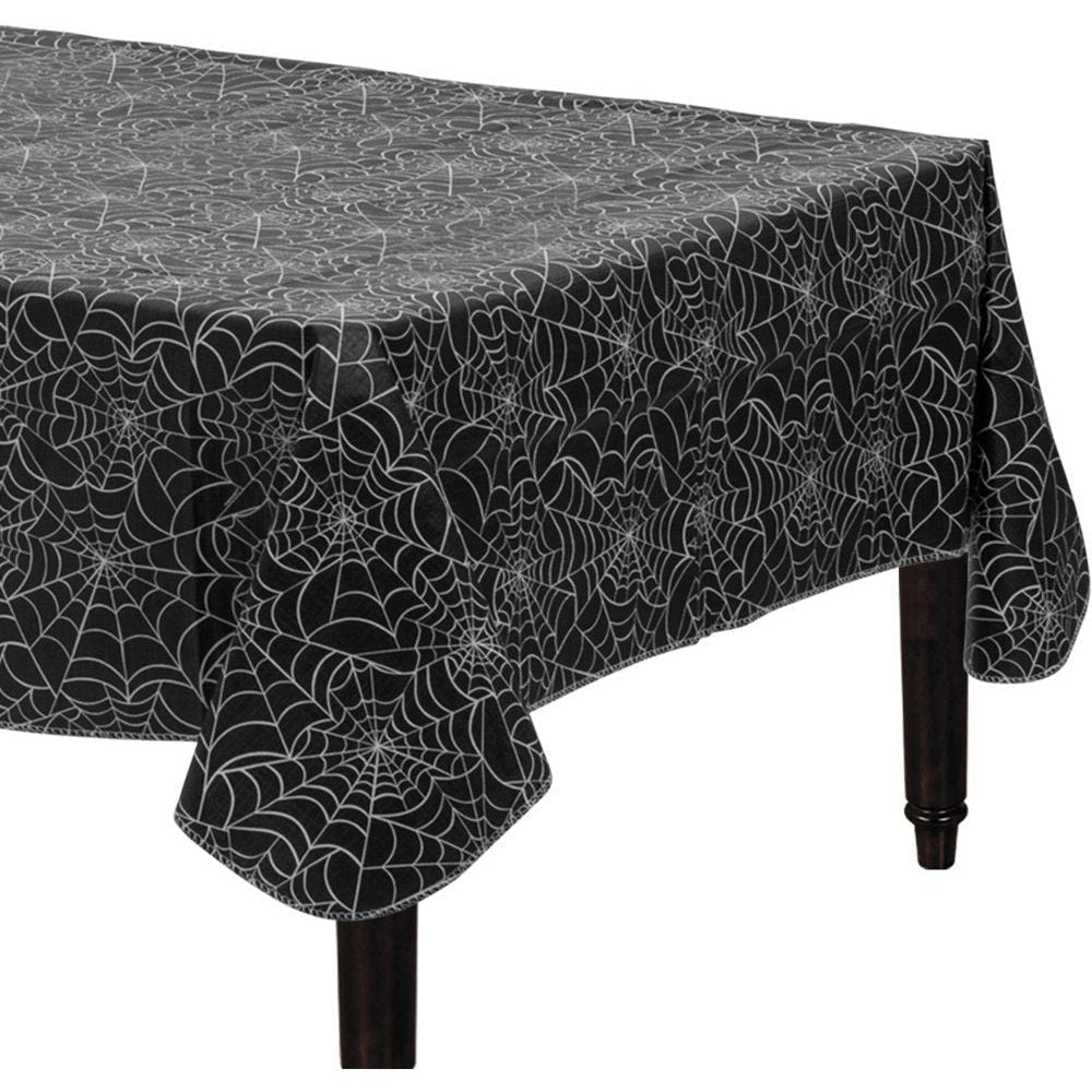 Spider Web Flannel-Backed Vinyl Table Cover