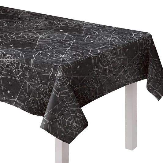 Spiderweb Flannel-Backed Tablecover