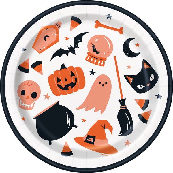 Spooky Spirits 9" Plates, 8 count
