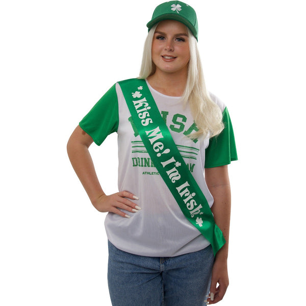 St. Patrick's Day Kiss Me I'm Irish Sash