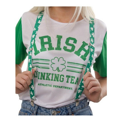 St. Patrick's Day Shamrock Suspenders