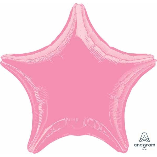 Star-Shaped 19" Foil Balloon in Metallic Pink