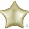 Star-Shaped 19" Pastel Yellow Satin Luxe Balloon